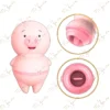 PIG LICKING