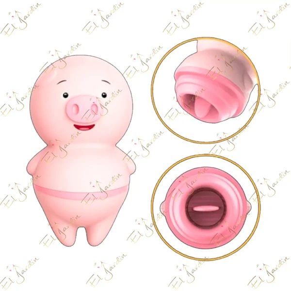 PIG LICKING