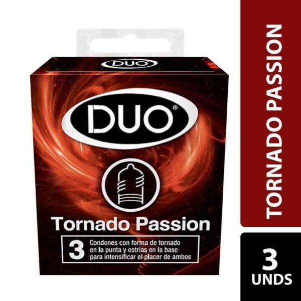DUO CONDOMS TORNADO PASSION